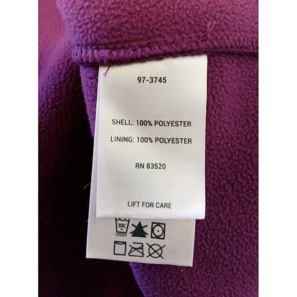 Cabela's Womens Purple Athletic Outdoor Walking Jacket Zip Pockets Large  D132 - Picture 10 of 11